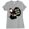 old school dj Ladies Fitted T-Shirt