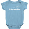 fat bikers bounce better Baby Onesie
