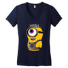 minion funkey Women's V-Neck T-Shirt