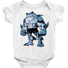 muscle shark Baby Onesie