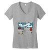 my upside down life Women's V-Neck T-Shirt