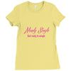 newly single Ladies Fitted T-Shirt