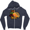 this girl likes tacos Zipper Hoodie
