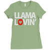 llama lovin' lover Ladies Fitted T-Shirt