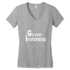 go away, i'm introverting Women's V-Neck T-Shirt