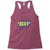 i put the sexy in dyslexia Racerback Tank