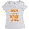 all men are created equal but only the best are born in january 1 Women's Triblend Scoop T-shirt