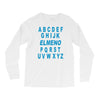 alphabet abc elemno Long Sleeve Shirts