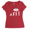 banksy funny human evolution indie Women's Triblend Scoop T-shirt