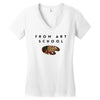 From Art School Women's V-Neck T-Shirt