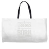 legends are born in february Weekender Totes