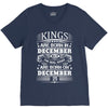 Real Kings Are Born On December 25 V-Neck Tee