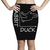 rabbit duck white Pencil Skirts