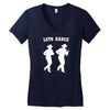 line dancing country music Women's V-Neck T-Shirt