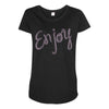 cute enjoy Maternity Scoop Neck T-shirt
