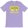caution zombies crossing t shirt x large funny walking brains awesome T-Shirt
