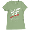 world wrestling Ladies Fitted T-Shirt