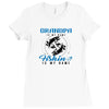 Grandpa is my Name Fishing Is My Game Ladies Fitted T-Shirt