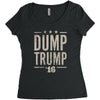 dump trump Women's Triblend Scoop T-shirt