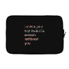 I miss you my heart is empaty wİthout you Laptop sleeve
