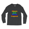 shoot eat sleep repeat gun Long Sleeve Shirts