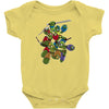 mega turtles Baby Onesie