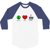 peace love coffee (2) 3/4 Sleeve Shirt