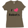 i love robots Ladies Fitted T-Shirt