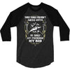 my family my freedom my rod 3/4 Sleeve Shirt