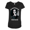 on wednesdays we wear black Maternity Scoop Neck T-shirt