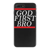 new  god first bro  t shirt religious humor lord tee iPhone 7 Plus Case