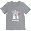 All i Need is Love A Camera V-Neck Tee