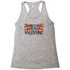 pizza is my valentine 4 Racerback Tank
