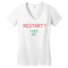 Restart? Women's V-Neck T-Shirt