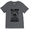 All Men Are Created Equal But Only The Best Are Born In June V-Neck Tee