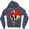 mario skull Zipper Hoodie