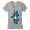 aura peeker Women's V-Neck T-Shirt