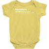 immature definition Baby Onesie