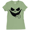 evil jack o' lantern scary Ladies Fitted T-Shirt