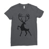christmas deer Ladies Fitted T-Shirt