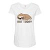 Sloth Says Not Today Maternity Scoop Neck T-shirt