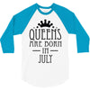 queens are born in july (2) 3/4 Sleeve Shirt
