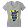 angry bull Women's V-Neck T-Shirt
