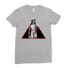 david with rose tattoo Ladies Fitted T-Shirt