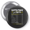 September Girl Facts Libra Pin-back button
