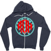 chevron circle Zipper Hoodie