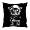 Family Trip To Moon Throw Pillow