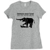 elephants never forget and they never forgive t shirt funny mens tee n Ladies Fitted T-Shirt