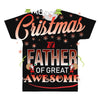Merry Christmas To Father Of Great Awesome All Over Men's T-shirt