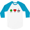 peace love coffee (2) 3/4 Sleeve Shirt